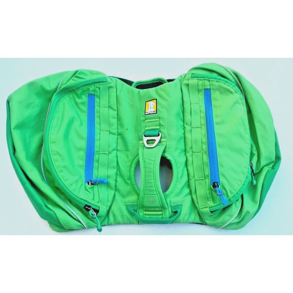 Ruffwear Approach Dog Pack Harness Backpack Saddlebag Handle Green - Size Small
